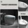 YULIKA 1.31 Gallons Per Minute GPF Elongated Floor Mounted Bidet Smart Toilet with Water Tank