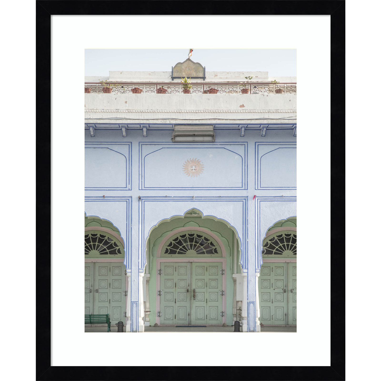 Sunshine Palace Print by Shot by Clint, Black, 21" H x 17" W