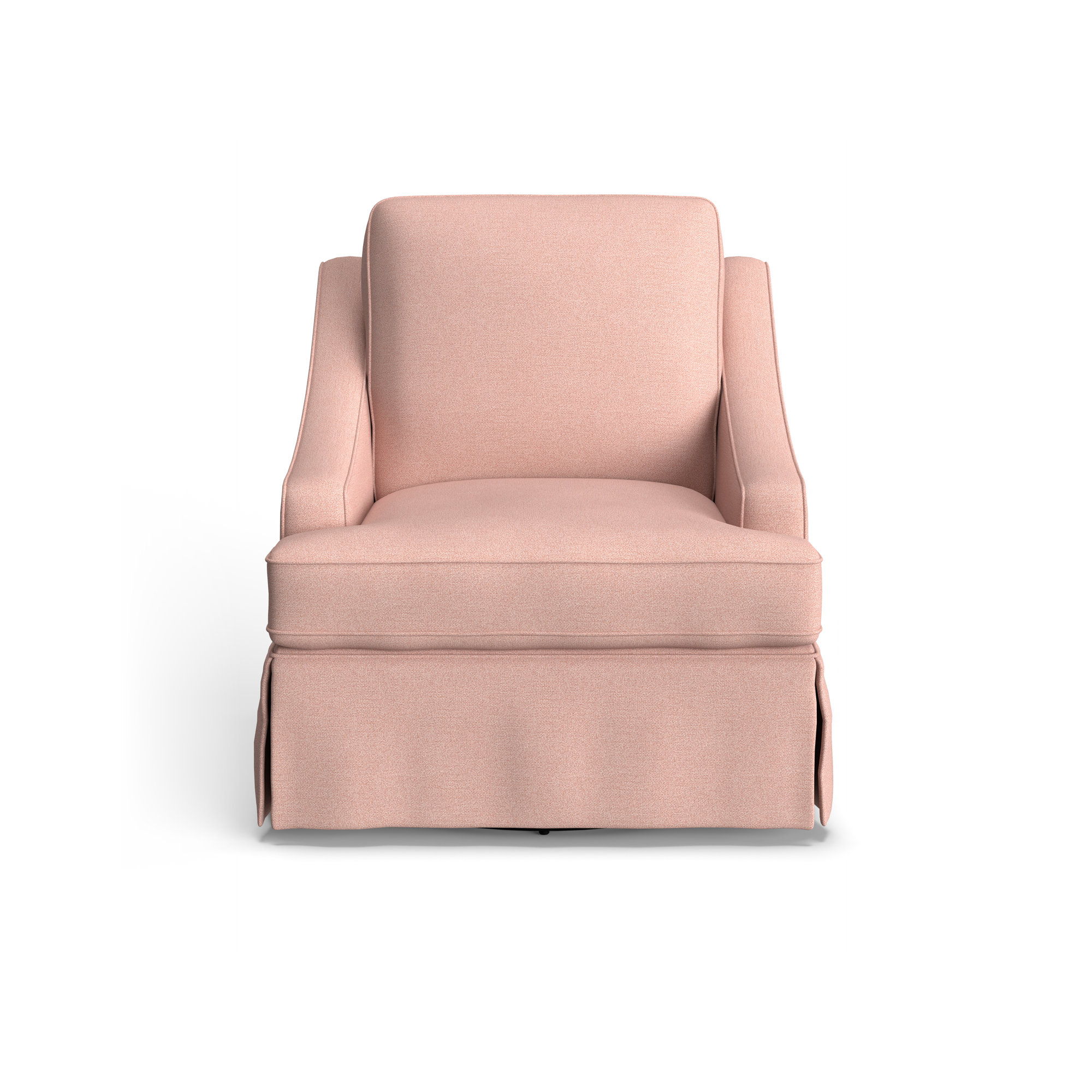 Allerton Upholstered Swivel Glider, Marley Rose Performance