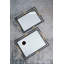 Ensemble de 2 tables basses avec plateau miroir