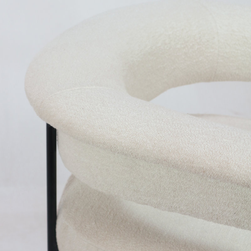 Brathwaite Counter Stool, Counter Stool (26.6” Seat Height), Cream Fabric