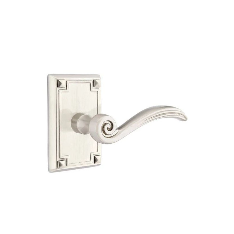 Passage Door Lever with Square Rosette