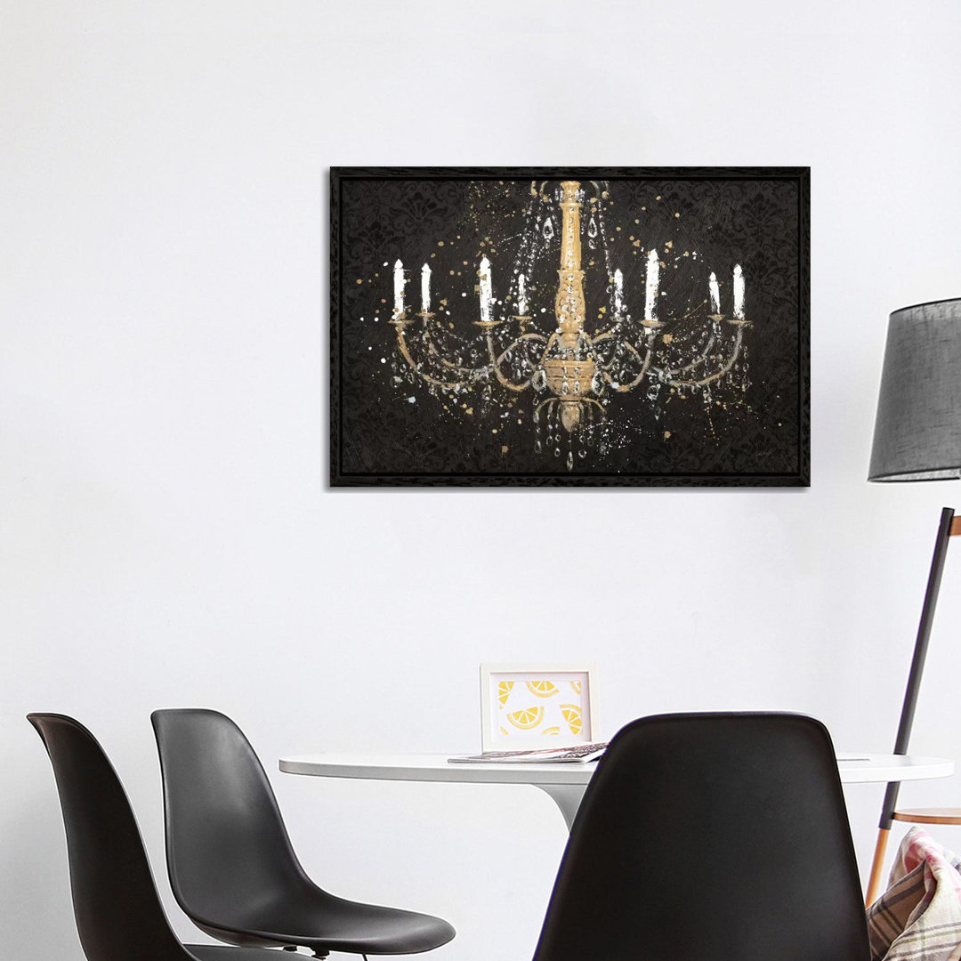 Grand Chandelier Black I von James Wiens - Galerie- Giclée auf Leinwand