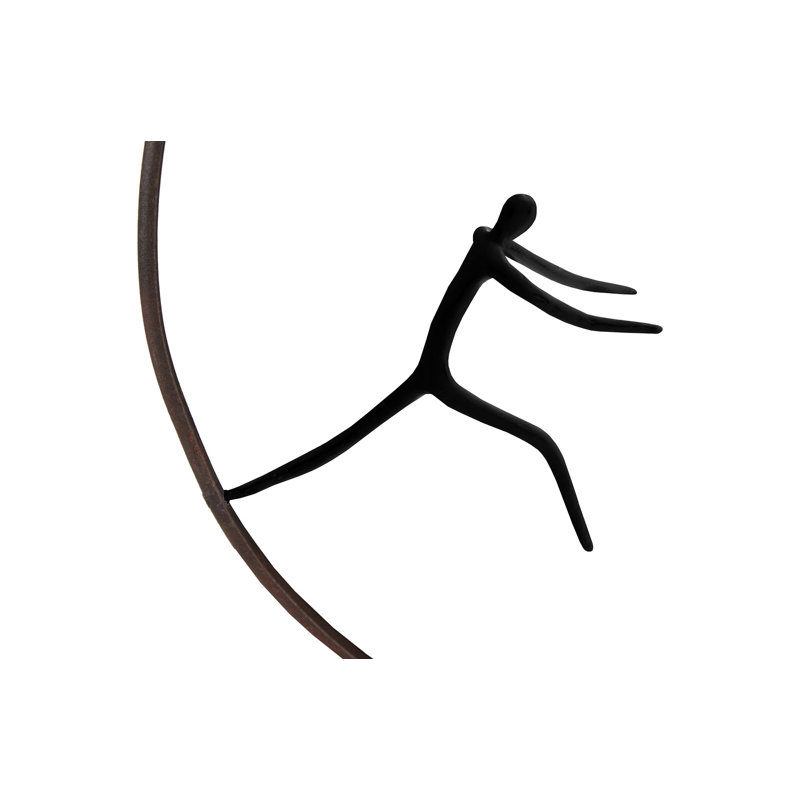 Olympic Figure in Iron Ring Style D Wall Décor