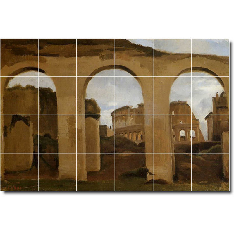 Carreau de céramique décorative 36 po x 24 po 6 po x 6 po, Historique 02115