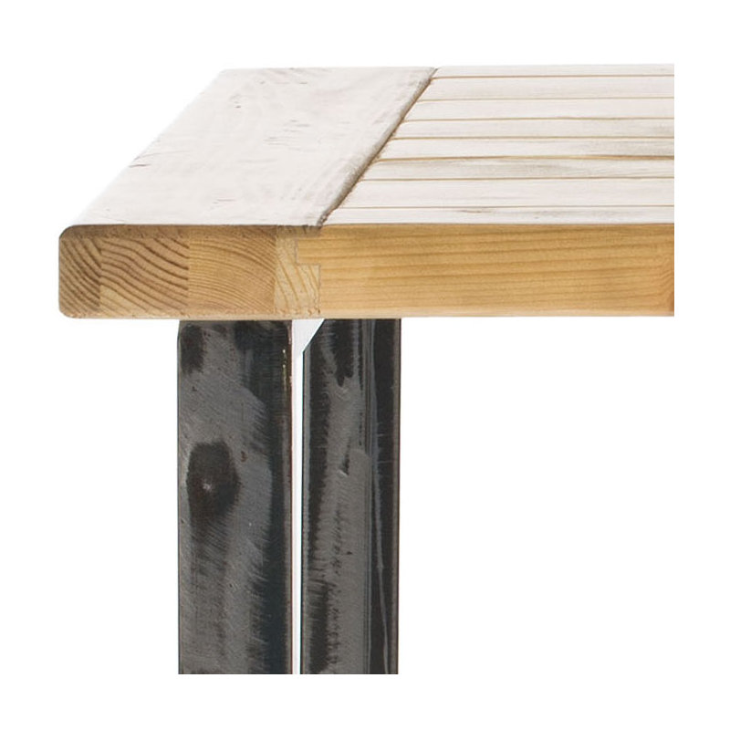 Solid Wood Top End Table