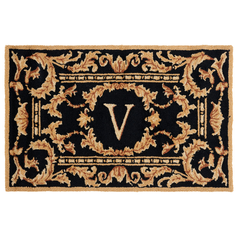 Fairbank Personalizable Indoor / Outdoor Doormat, V, 30" W x 48" L