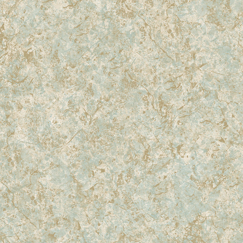 Rouleau de papier peint abstrait L 32,7 pi x l 20,5 po Springfield, Bleu / doré