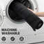 Ensemble de tapis de salle de bain en mousse viscoélastique noire, 5 pièces, tapis de salle de bain ultra absorbant