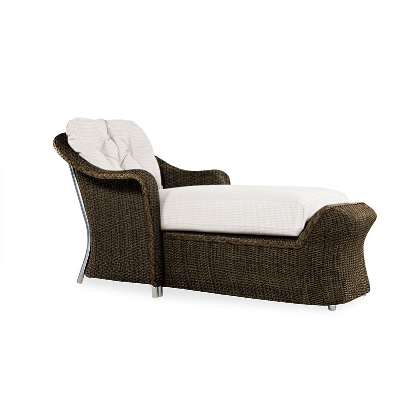 Reflections Outdoor Chaise Lounge, Sailcloth Salt, Mink