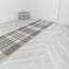 Runner Chequered Flatweave Area Rug-1028484735