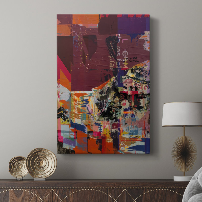 Wheatpaste Shrine II -Gallery Wrapped Cavas, 60" H x 40" W