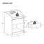 Bedside Table with LED Light, Bedside Cabinet with Charging Station, 1 Storage Drawer Nightstand for Bedroom, Living Room, 2 USB Port, 2 Outlets, Open Compartment-899846895
