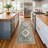 Washable Oriental Hallway Rug - Rugs for Living Room Soft Carpet for Bedroom Kitchen Waterproof Floral Distressed Indoor Stain Resistant Non-Shedding Floor Carpets (Blue)-547549622