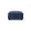 Ensemble de canapé d'angle moderne en tissu de lin en forme de L avec repose-pieds convertible-691345066