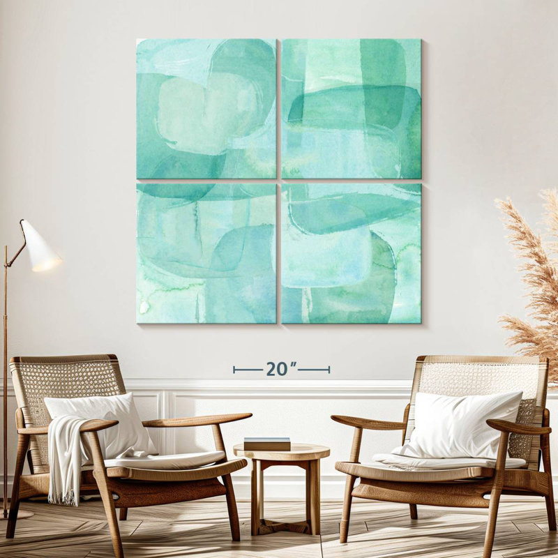 Avery Sea Glass Reflection I, 57" H x 57" W