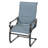 Outdoor 7-piece Padded PVC-coated polyester Metal Dining Set With 1.6'' Umbrella Hole