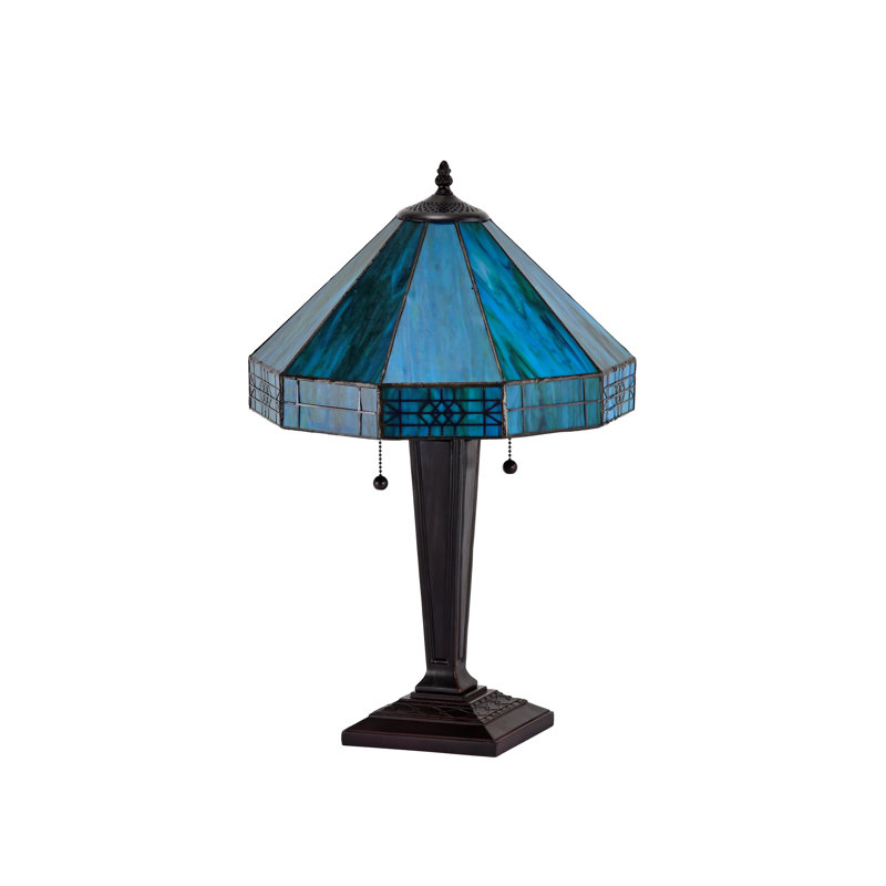 Lampe de table 21 po Jace, Turquoise