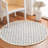 Dietrich Hand Tufted Wool/Cotton Geometric Rug in Ivory-24292774