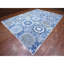 Tapis oriental bleu en laine douce noué à la main 10 pi x 13 pi 8 po 127FFB20D4784BA89838F3EC95D34EDC