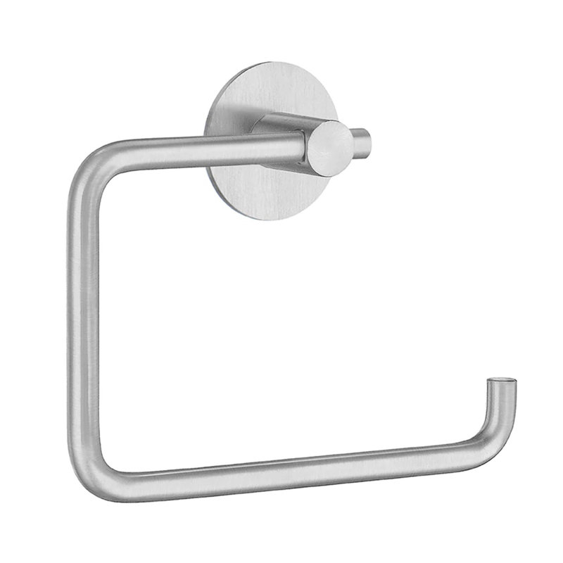 Self-adhesive toilet paper holder