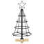 Christmas Cone Tree with Stand Black Steel-1802263297