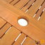 Sun Flair 4 - Person Wood Patio Dining Set with Oval Table