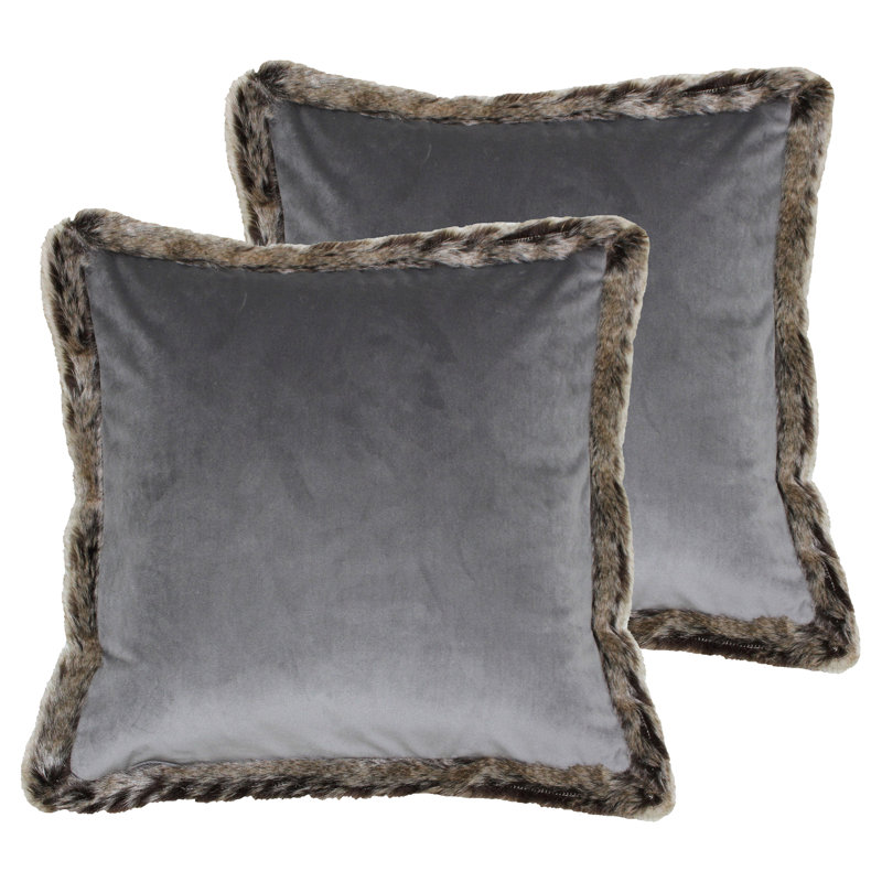 Square Cushion, Grey