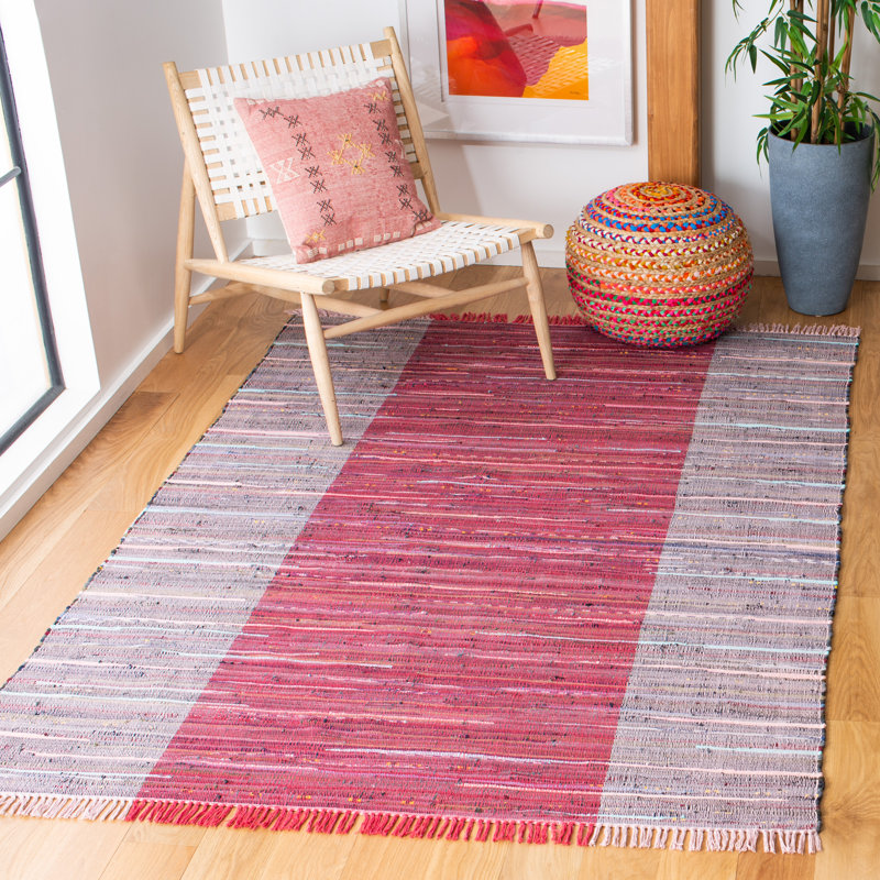 Tapis en coton tissé à plat Rag, Rectangle 6 pi x 9 pi