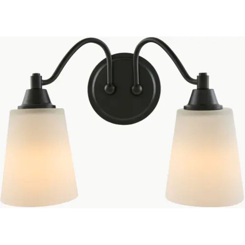 Yueva Wall Sconce, 2, Black, White