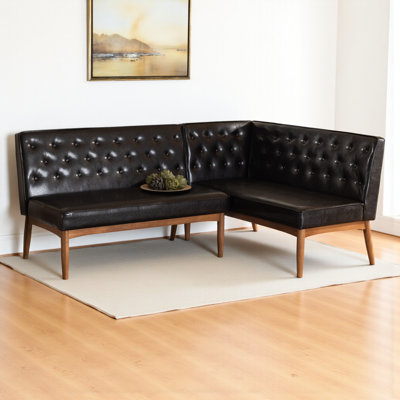 Cherianne Faux Leather Upholstered Bench