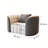 Grey Business Single-Seater Reception Sofa