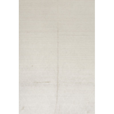 Tapis ivoire noué à la main de haute qualité