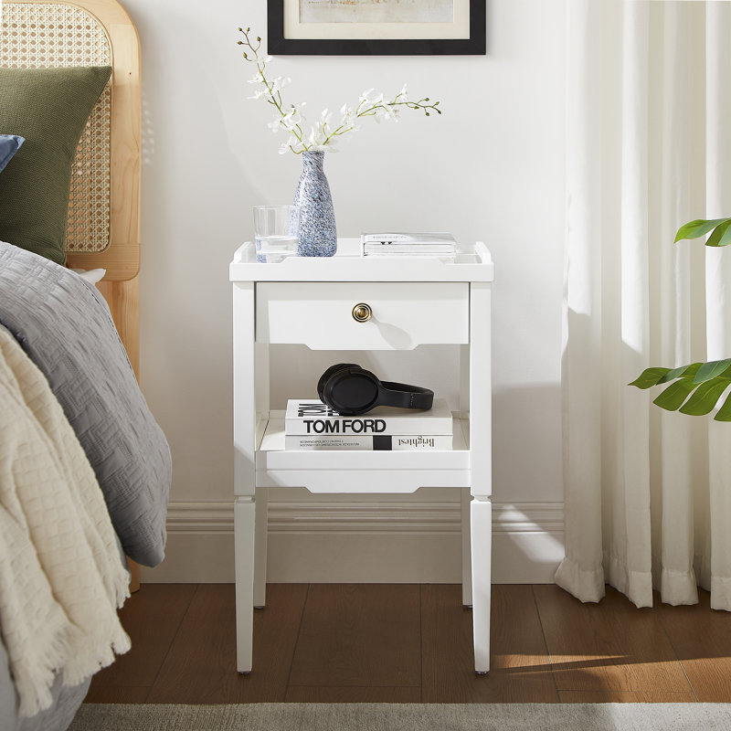 Finchley  1-Drawer Nightstand, White