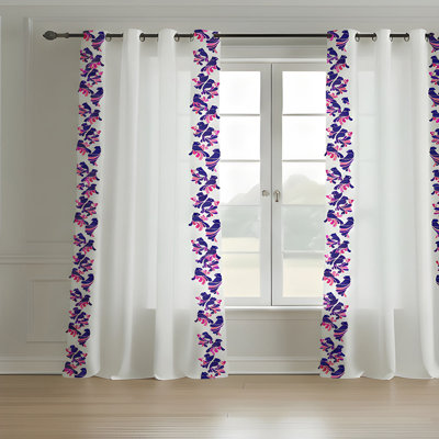 Bird Printed Curtain