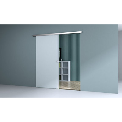 Durovin 775mm internal Sliding Glass Door Fully Frosted Round Handle With Track 5ft