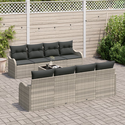 231cm Wide Patio Sofa with Cushions