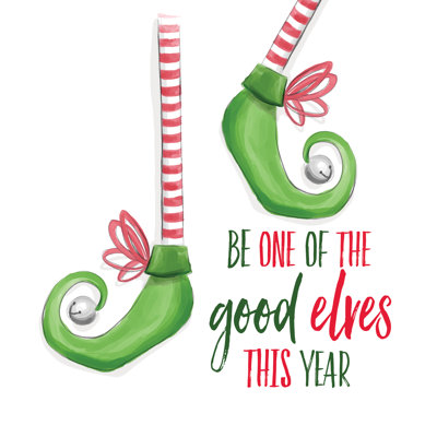 Be A Good Elf 2 - Wrapped Canvas Print