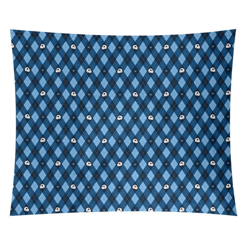 Tapisserie argyle crâne par katelyn elizabeth Kitterman, Intérieur, H 71 po x l 83,5 po