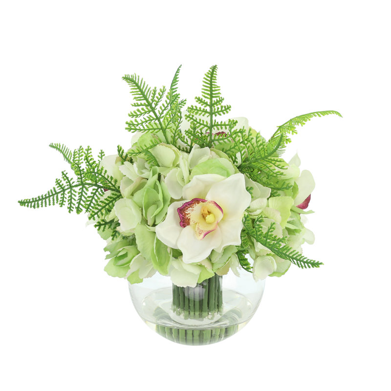 Hydrangea and Orchid Arrangement