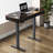 Standing desk with built-in outlet, glass top-402262798-348550547