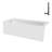 Streamline 66 in. x 32 in. Acrylic Left-Hand Drain Alcove Bathtub in Glossy White With External Drain-101699391
