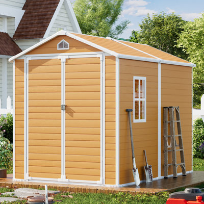 8 ft. W x 6 ft. D Resin Storage Shed