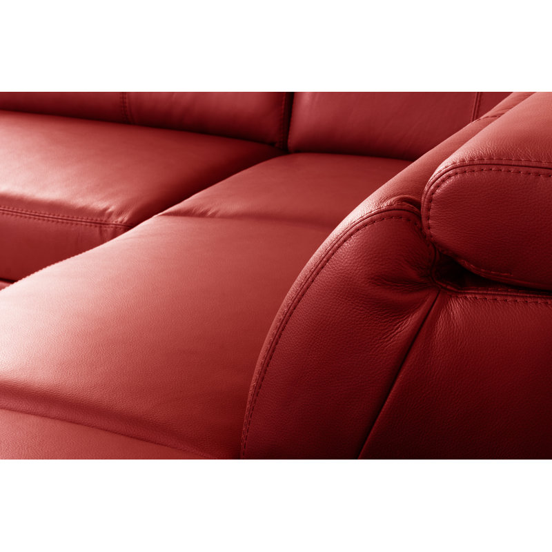 4 Seater Sofa Bed, Right hand Facing, Red
