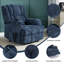 Fauteuil inclinable électrique à deux moteurs avec position infinie et massage à chaleur jusqu'à 350 lb-104638022