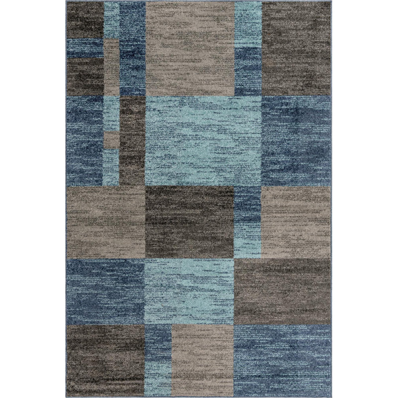 Eginhard Geometric Indoor Rug, Rectangle 6' x 9'