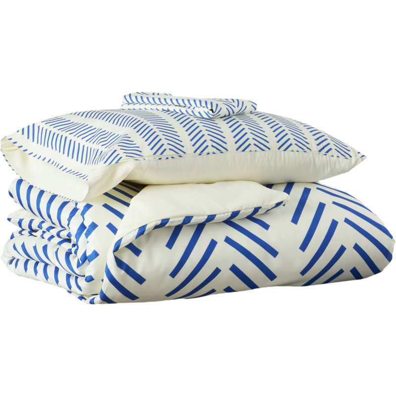 Holli Zollinger Modern & Contemporary Geometric Shapes Duvet Cover, Queen Duvet Cover + 2 Standard Shams