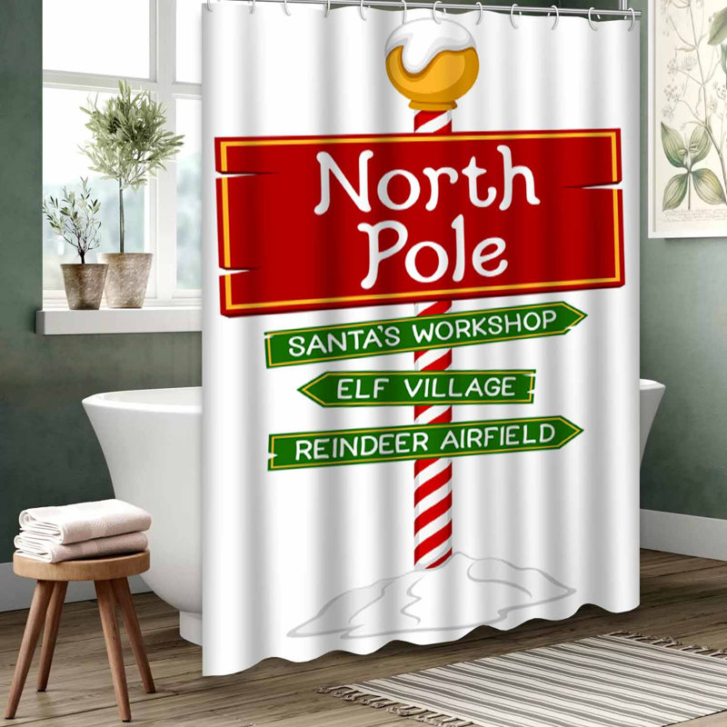 Rideau de douche rouge imperméable, rideaux de douche pour la salle de bain avec 12 crochets, 72" L x 84" W