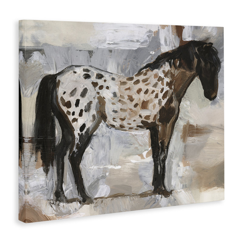 «Expressionist Dappled Horse», art mural par Victoria Barnes, H 16 po x l 20 po