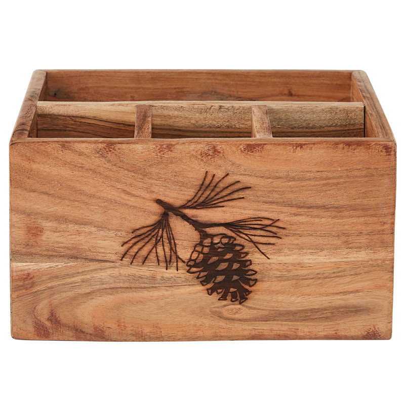 Metal Rectangle Flatware Caddy